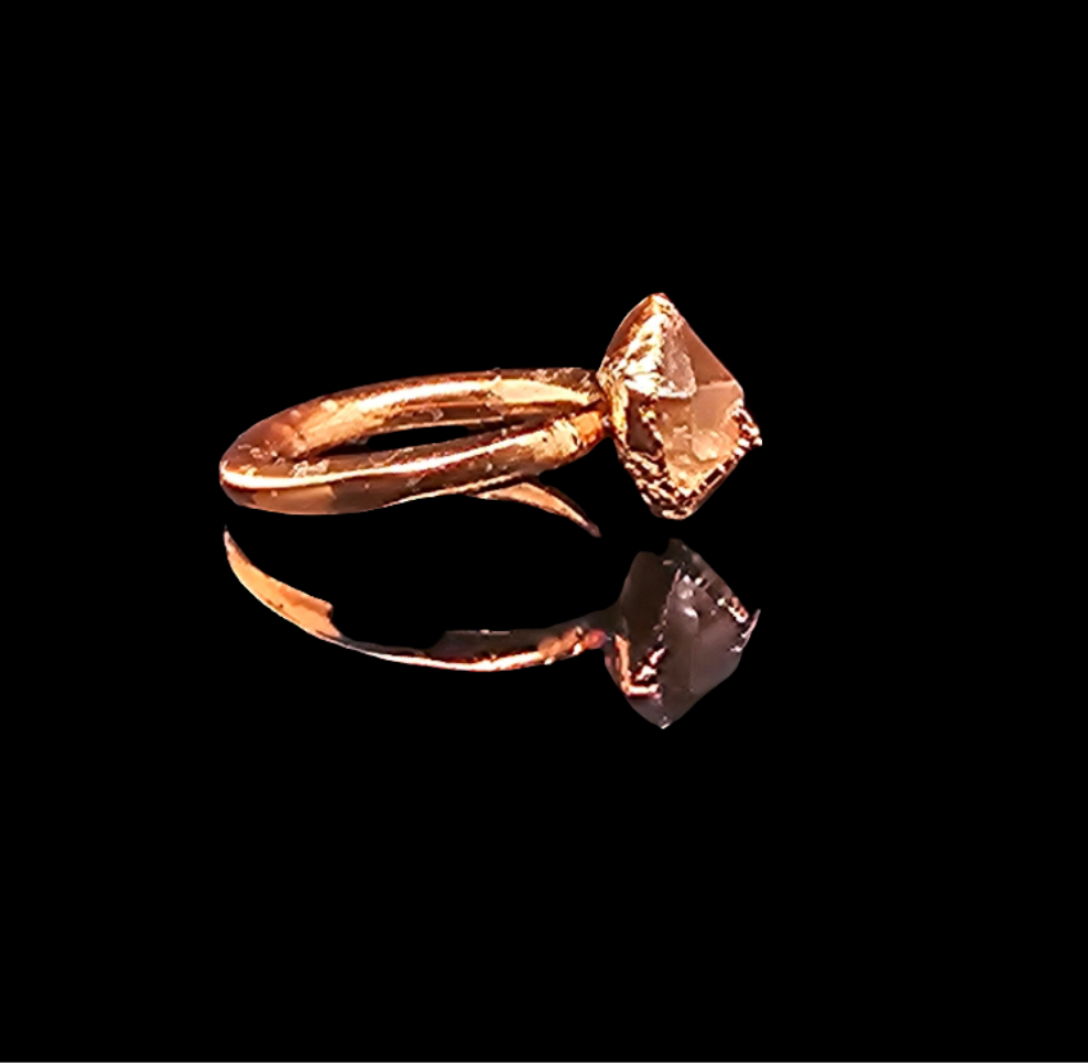 Herkimer Diamond Ring Size 6