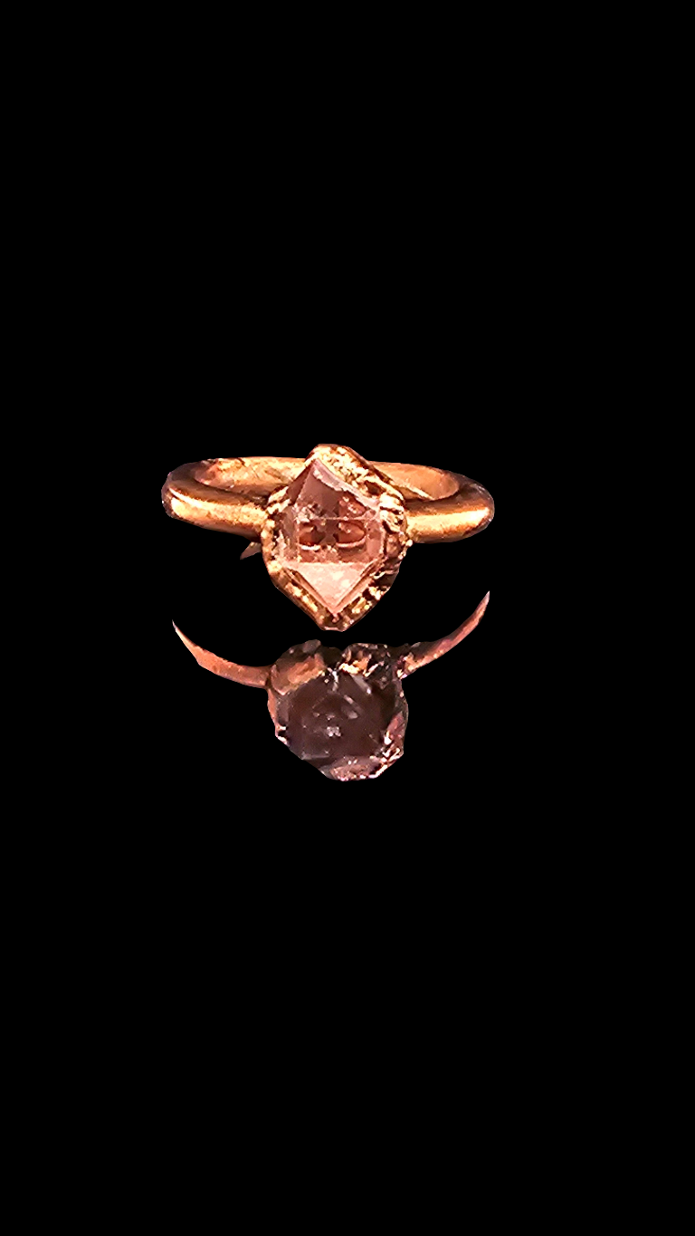 Herkimer Diamond Ring Size 5.75