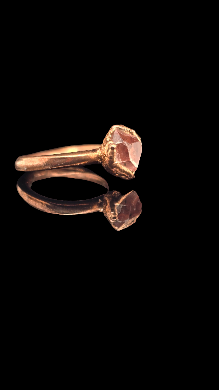 Herkimer Diamond Ring Size 5.75