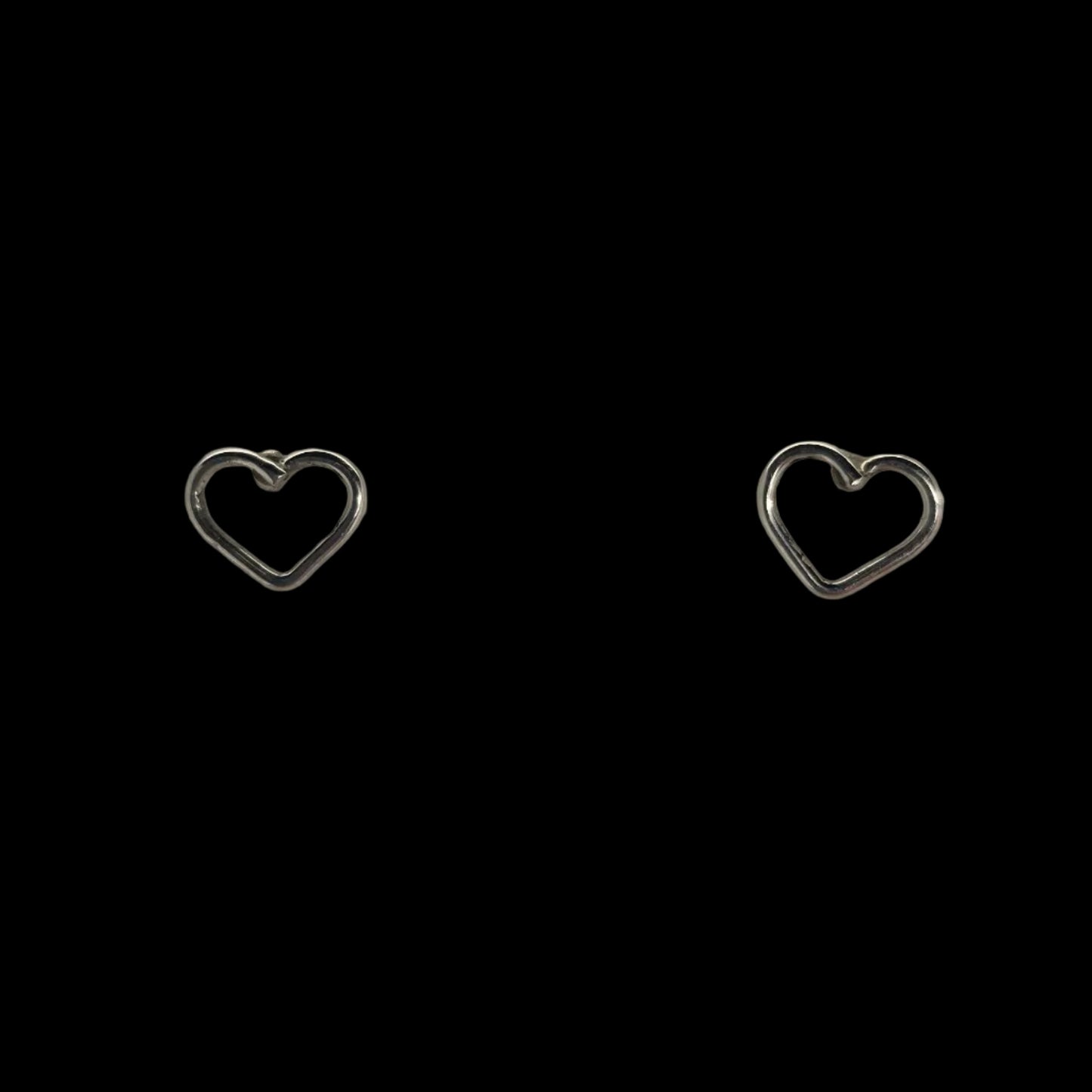 Open heart earrings
