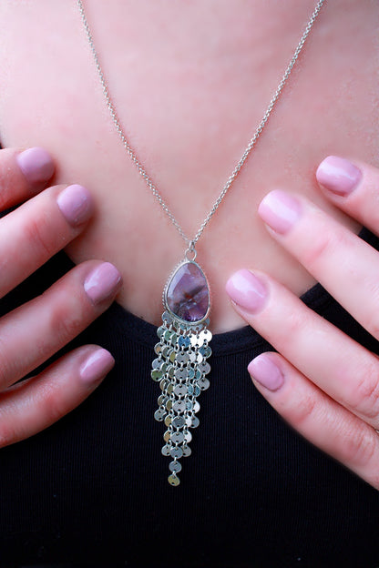 Amethyst Disco Necklace