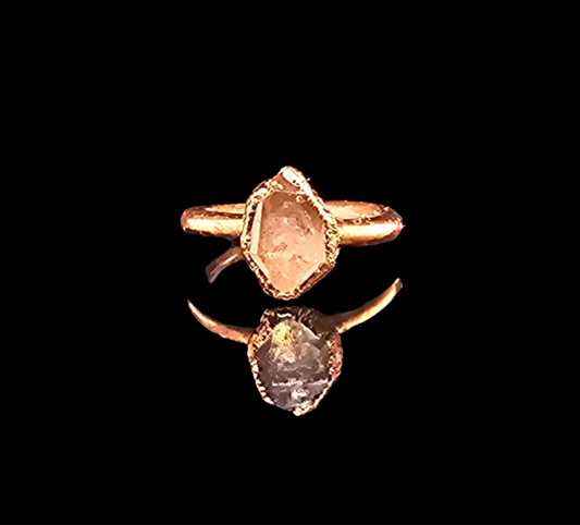 Herkimer Diamond Ring Size 5.25
