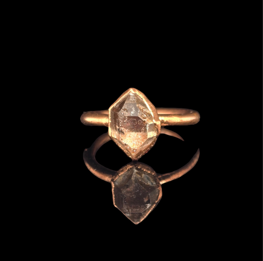 Herkimer Diamond Ring size 6.5