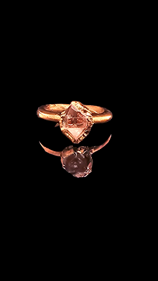 Herkimer Diamond Ring Size 5.75