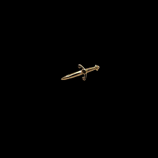 gold dagger stud 