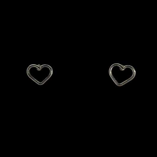 Open heart earrings