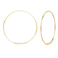 Load image into Gallery viewer, 14 karat gold seamless hoops

