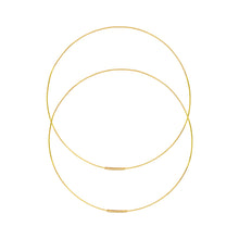 Load image into Gallery viewer, 14 karat gold seamless hoops
