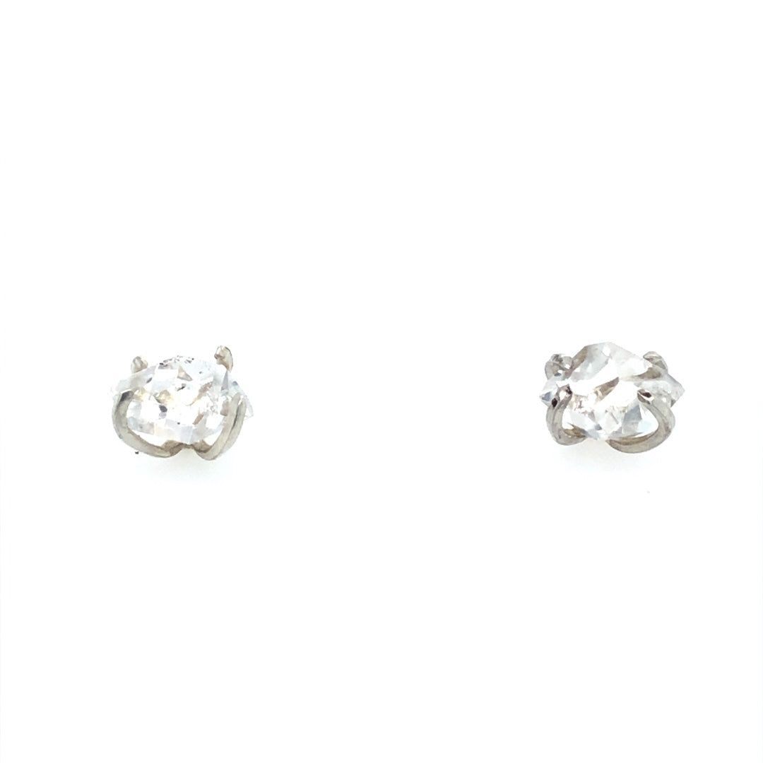 Herkimer Diamond Studs Silver