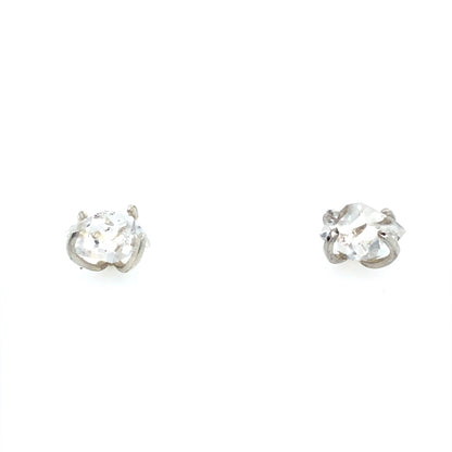 Herkimer Diamond Studs Silver