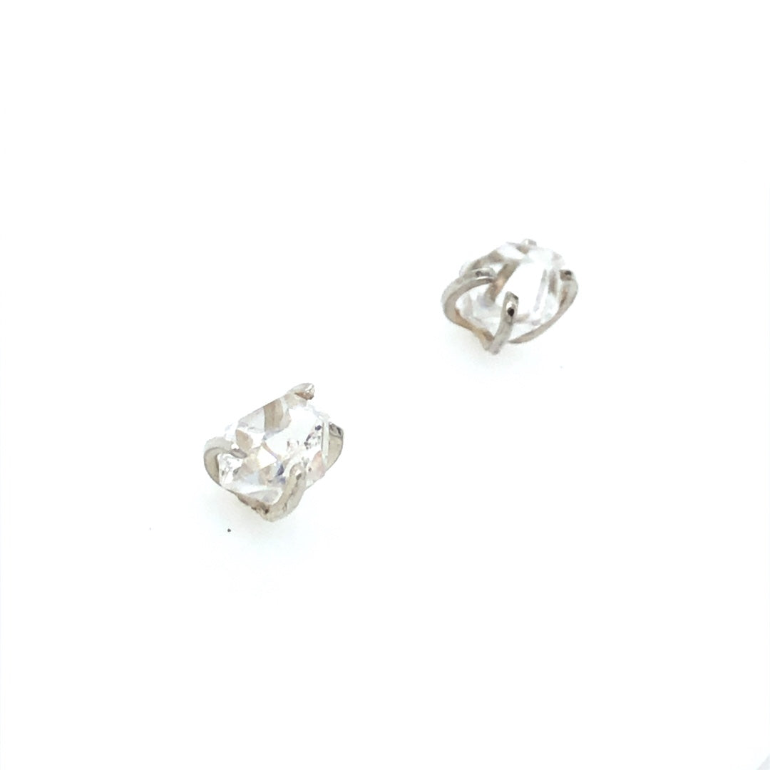 Herkimer Diamond Studs Sterling Silver